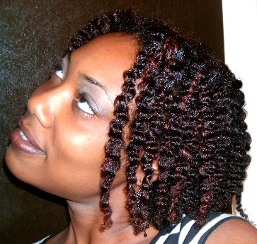 Deep Wave Set Braid out for natural hair