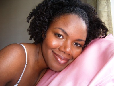 Satin pillowcase for natural hair