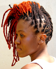 Woman with Natural Hair locs