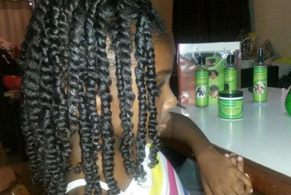 Cherelice Twist out with Going Natural Hair Care Products