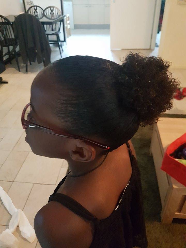 going natural har puff for girls - zoe gymnast