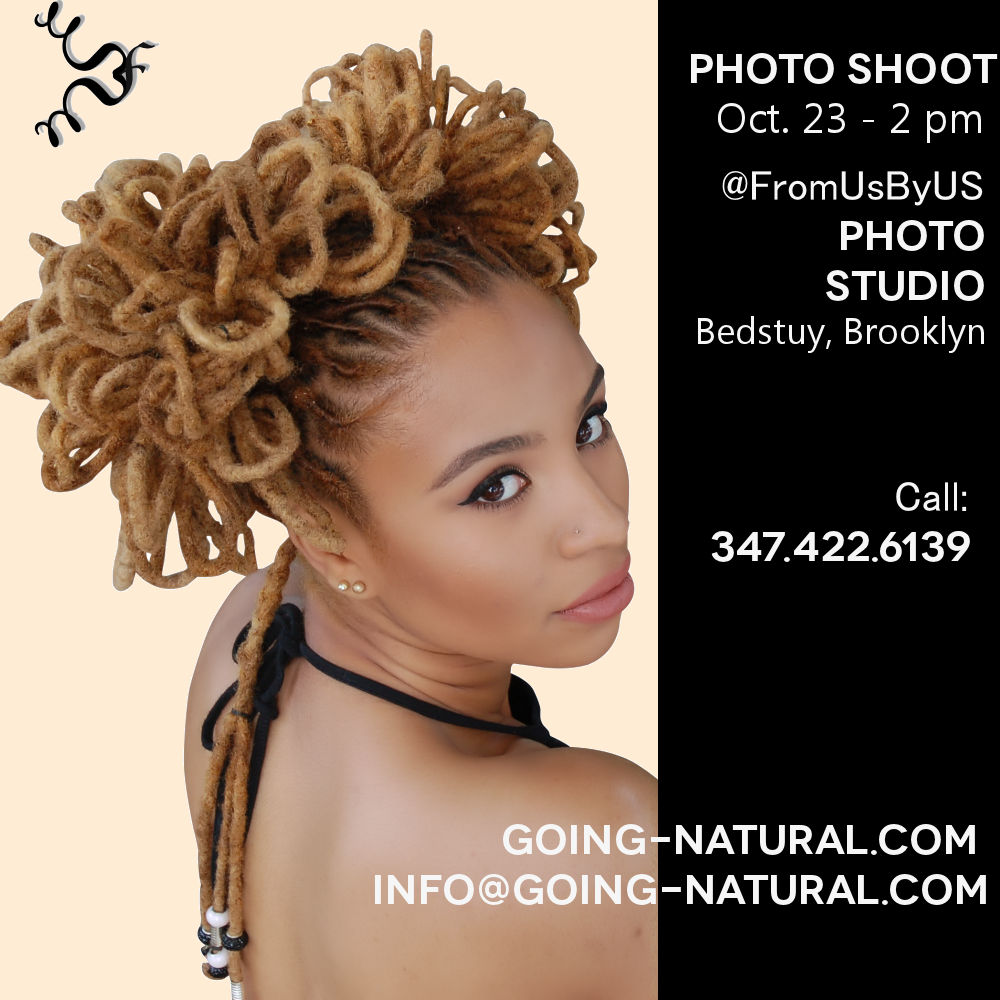 Photo shoot for natural hairstylists and natural hair models