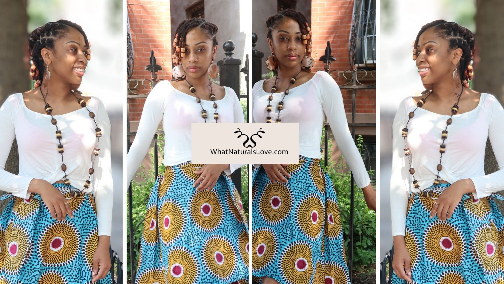 High low ankara outlet skirt