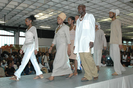 A fashion show as a part of the program