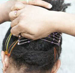 How to make an Afro Puff updo in 10 minutes