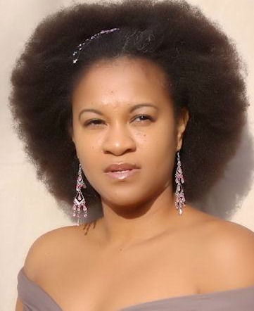 Afro styled with the Going Natural Silky Shea Butter