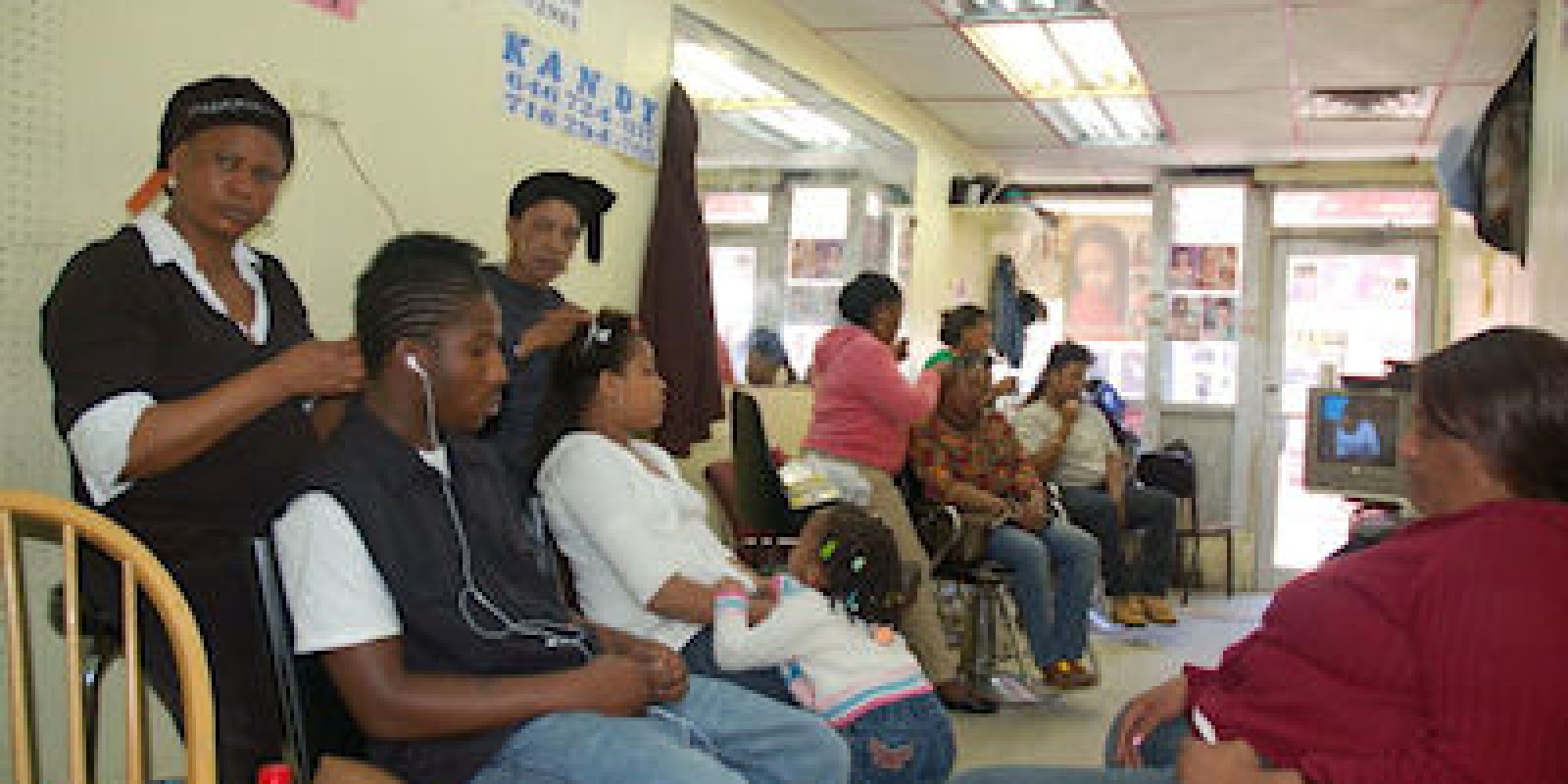 African Braiding Shop in Harlem New York