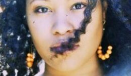 natural hair curls of America's next Natural Model Ebony