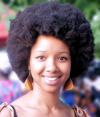 thick dense natural afro hair