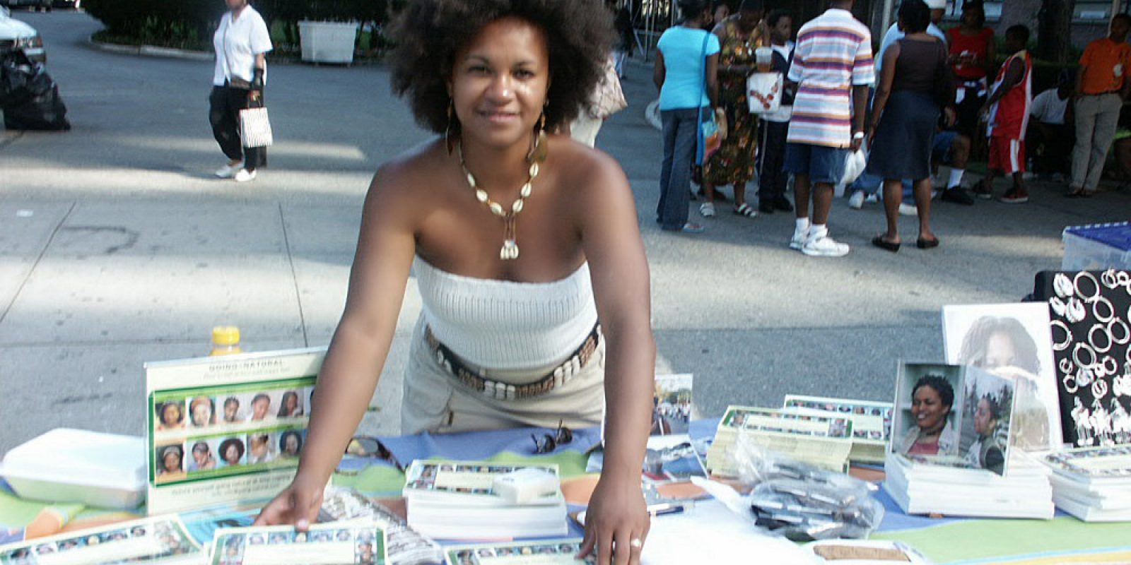 Mireille Liong, author of Going Natural at the Harlem Book Fair