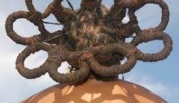 Natural Hair Dreadlocks in a crown