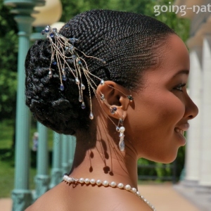 Bridal style for natural hair