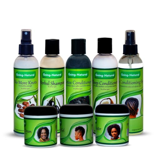 going natural hair products full package