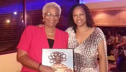 Mireille Liong with the First Lady of Suriname