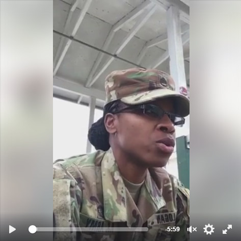 sisterlocks in the army Chaunsey Logan