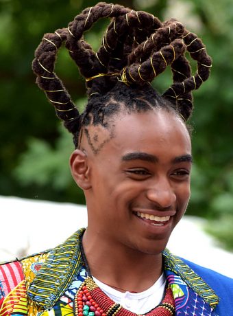 Black man with Dreadlocks Hair show styled