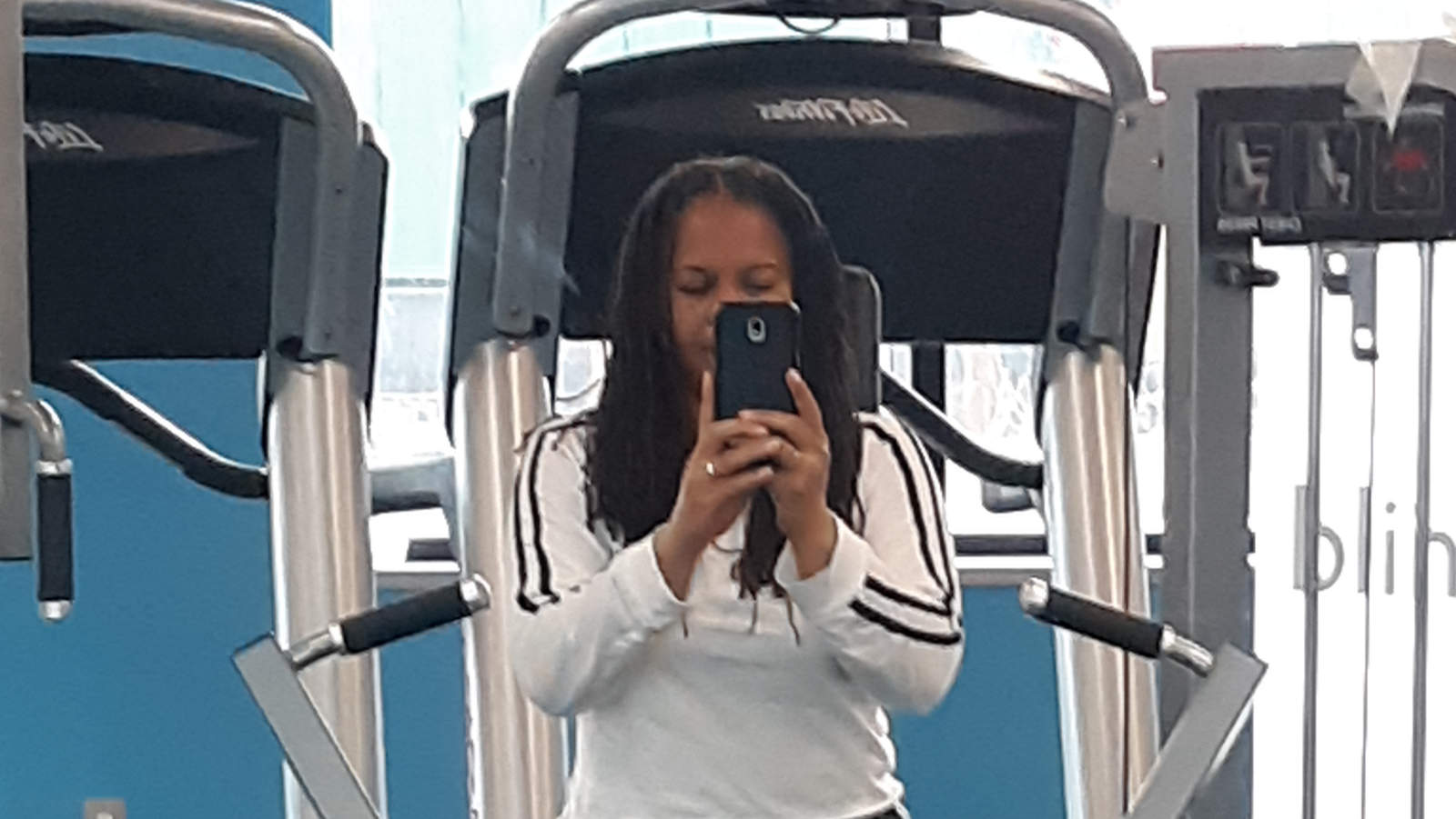 Braidlocs in the gym Mireille Liong