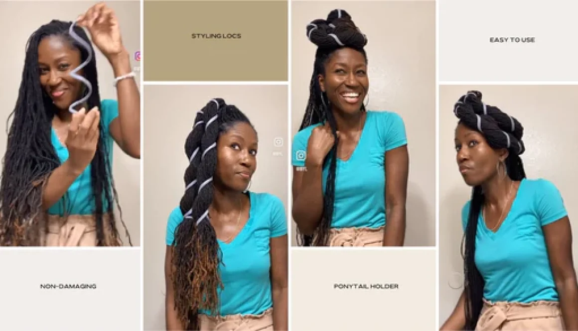 styling locs with hair tie