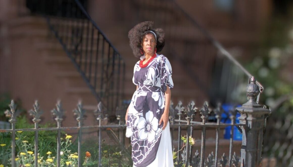 Floral Black and White Magic Dress