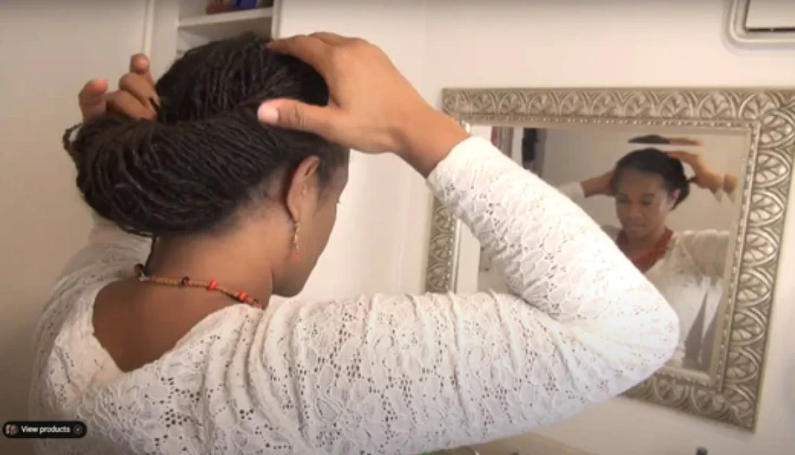 How to Make a Loc bun in under two minutes, Quick and Easy