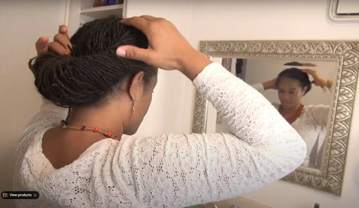 How to Make a Loc bun in under two minutes, Quick and Easy